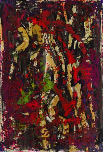 Irene Laksine large acrylic on PVC ref 30